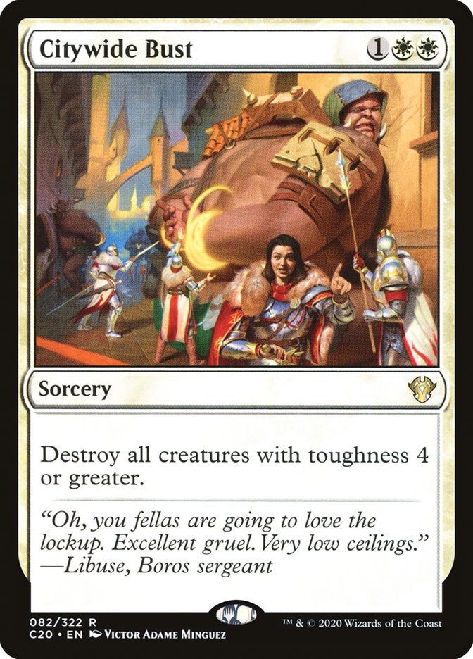Magic | Citywide Bust [Commander 2020] | The Nerd Merchant