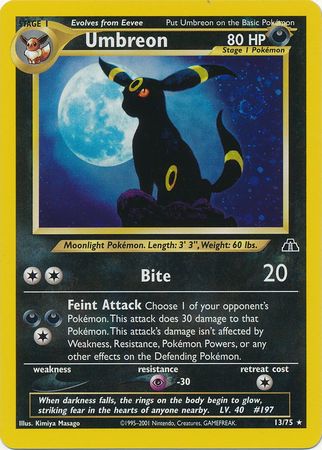Pokemon | Umbreon (13/75) [Neo Discovery Unlimited] | The Nerd Merchant
