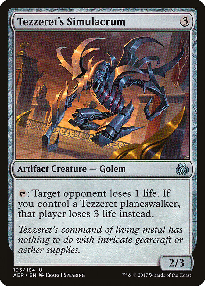 Magic | Tezzeret's Simulacrum [Aether Revolt] | The Nerd Merchant