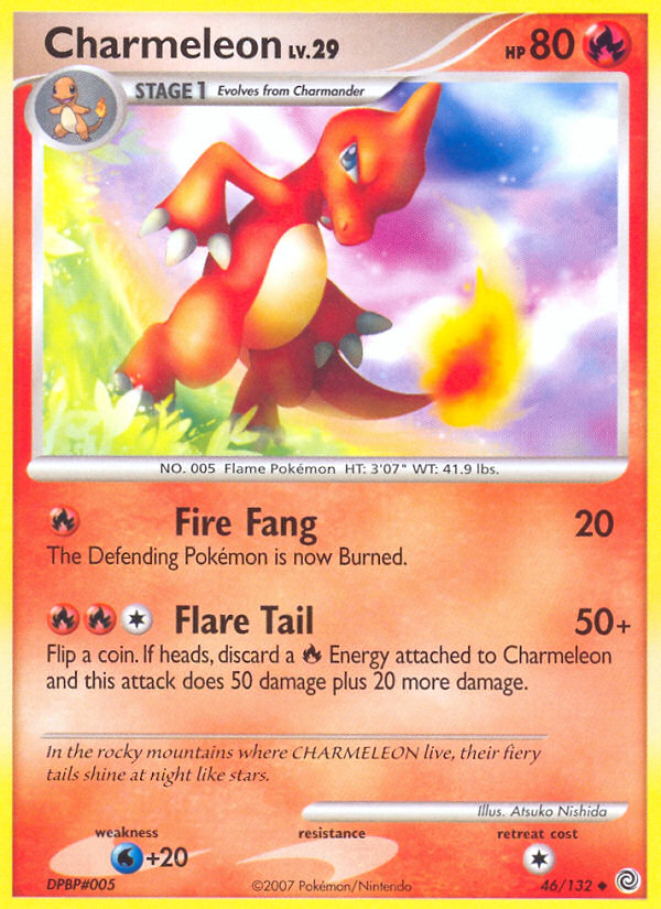 Pokemon | Charmeleon (46/132) [Diamond & Pearl: Secret Wonders] | The Nerd Merchant
