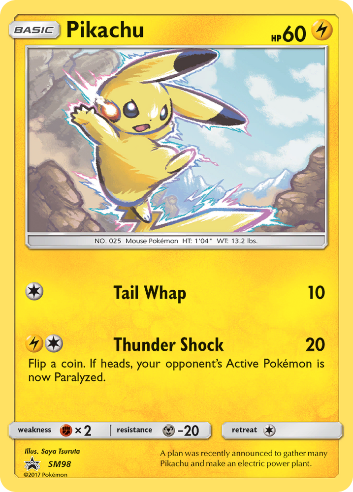 Pokemon | Pikachu (SM98) [Sun & Moon: Black Star Promos] | The Nerd Merchant