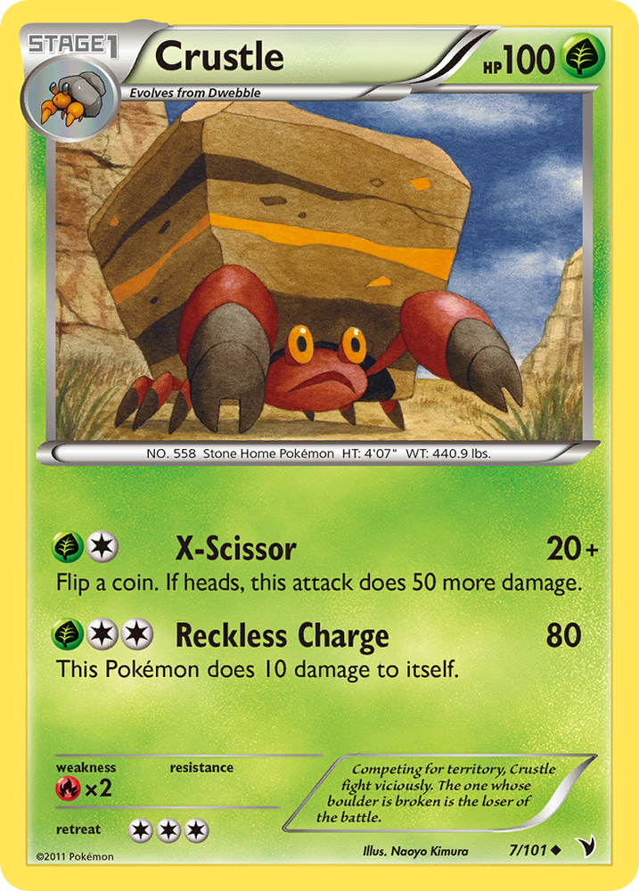 Pokemon | Crustle (7/101) [Black & White: Noble Victories] | The Nerd Merchant