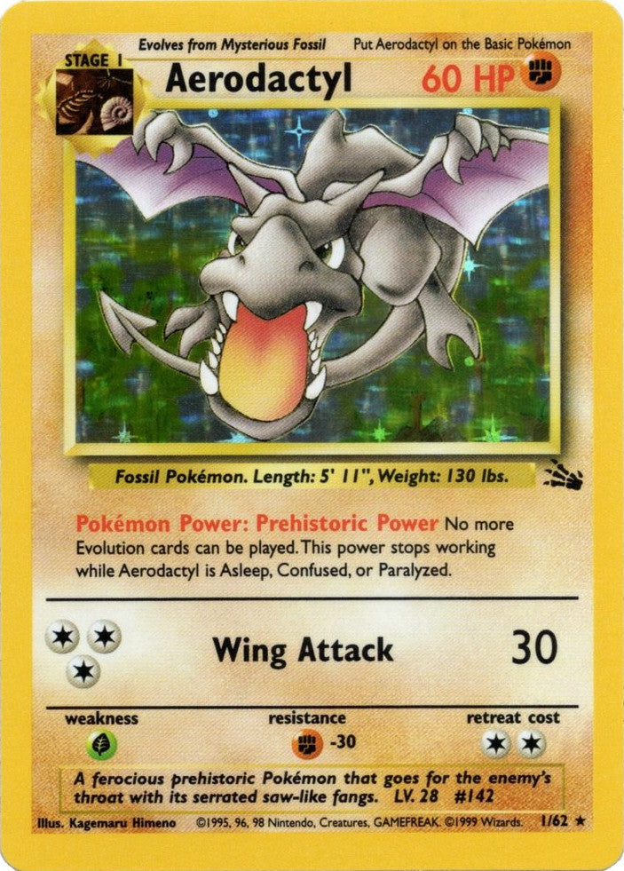 Pokemon | Aerodactyl (1/62) [Fossil Unlimited] | The Nerd Merchant