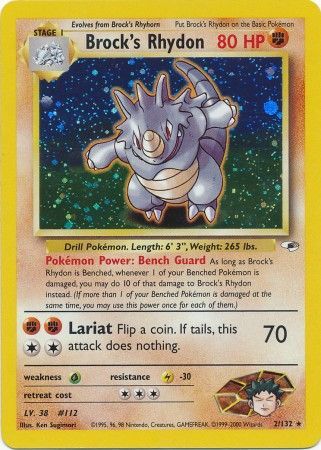 Pokemon | Brock's Rhydon (2/132) [Gym Heroes Unlimited] | The Nerd Merchant
