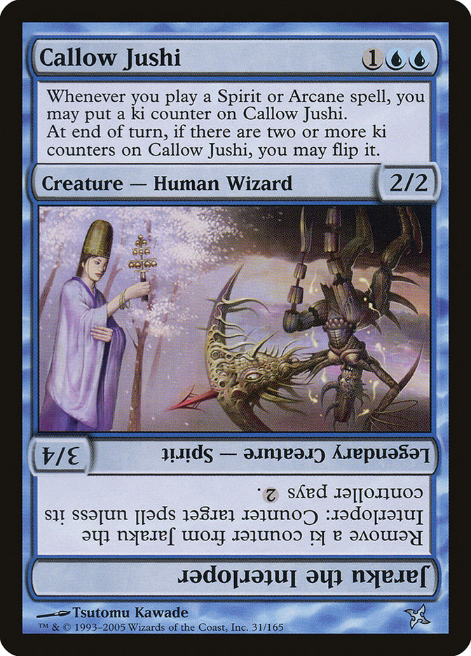 Magic | Callow Jushi // Jaraku the Interloper [Betrayers of Kamigawa] | The Nerd Merchant