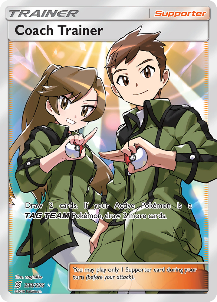 Pokemon | Coach Trainer (233/236) [Sun & Moon: Unified Minds] | The Nerd Merchant