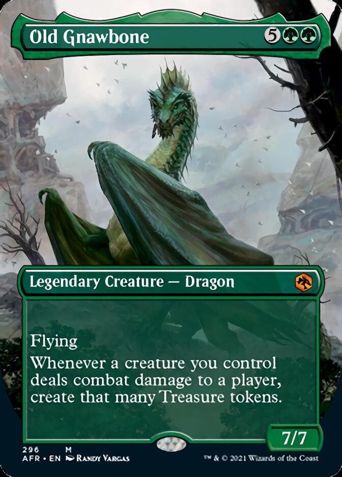 Magic | Old Gnawbone (Borderless Alternate Art) [Dungeons & Dragons: Adventures in the Forgotten Realms] | The Nerd Merchant