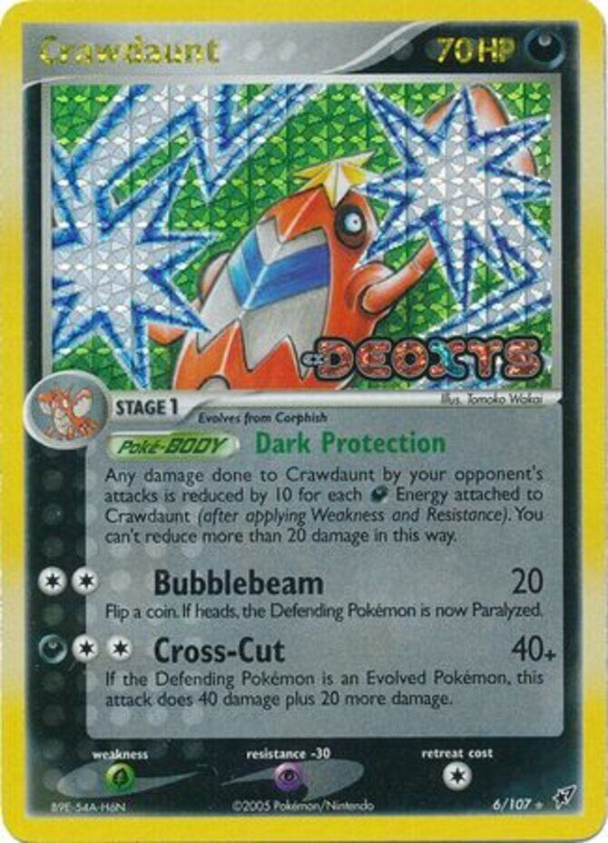 Pokemon | Crawdaunt (6/107) (Stamped) [EX: Deoxys] | The Nerd Merchant