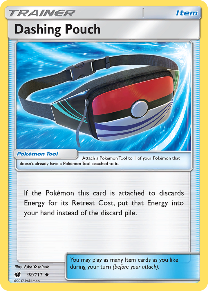 Pokemon | Dashing Pouch (92/111) [Sun & Moon: Crimson Invasion] | The Nerd Merchant