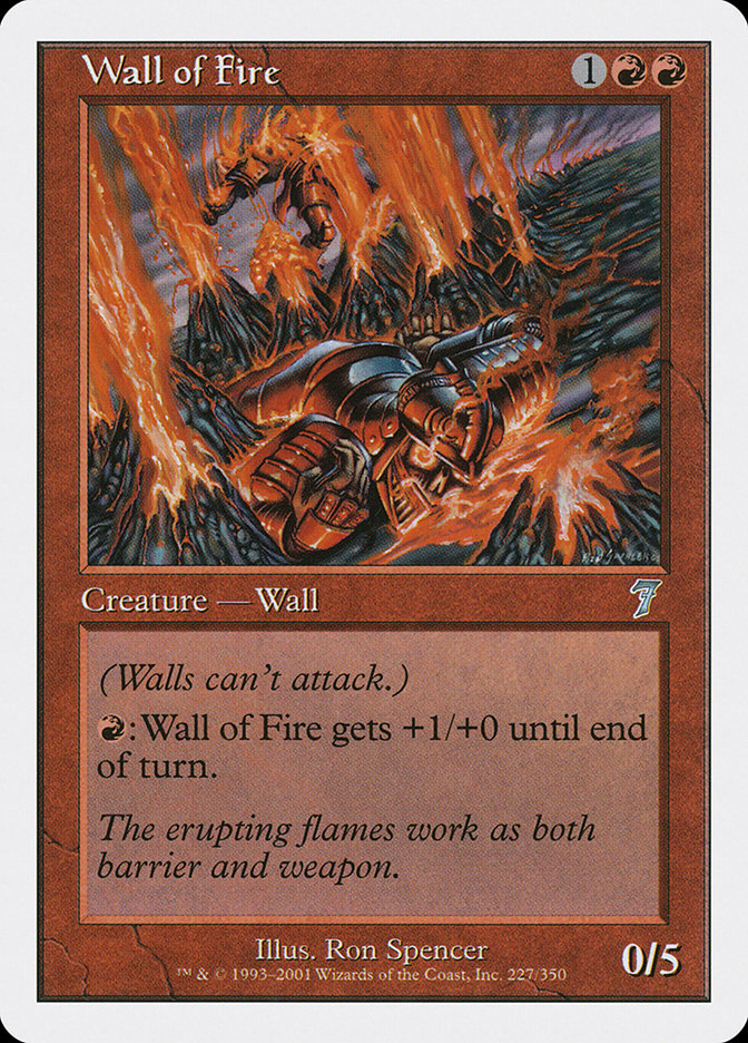 Magic | Wall of Fire [Seventh Edition] | The Nerd Merchant