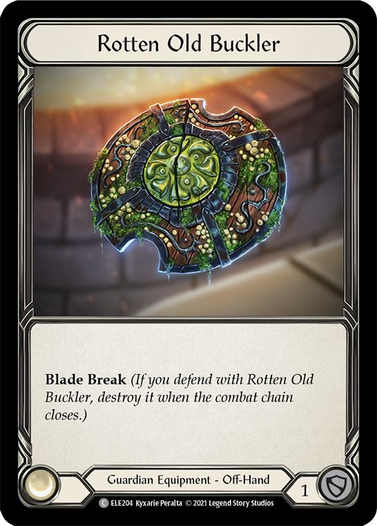 Flesh and Blood TCG | Rotten Old Buckler [ELE204] (Tales of Aria)  1st Edition Cold Foil | The Nerd Merchant