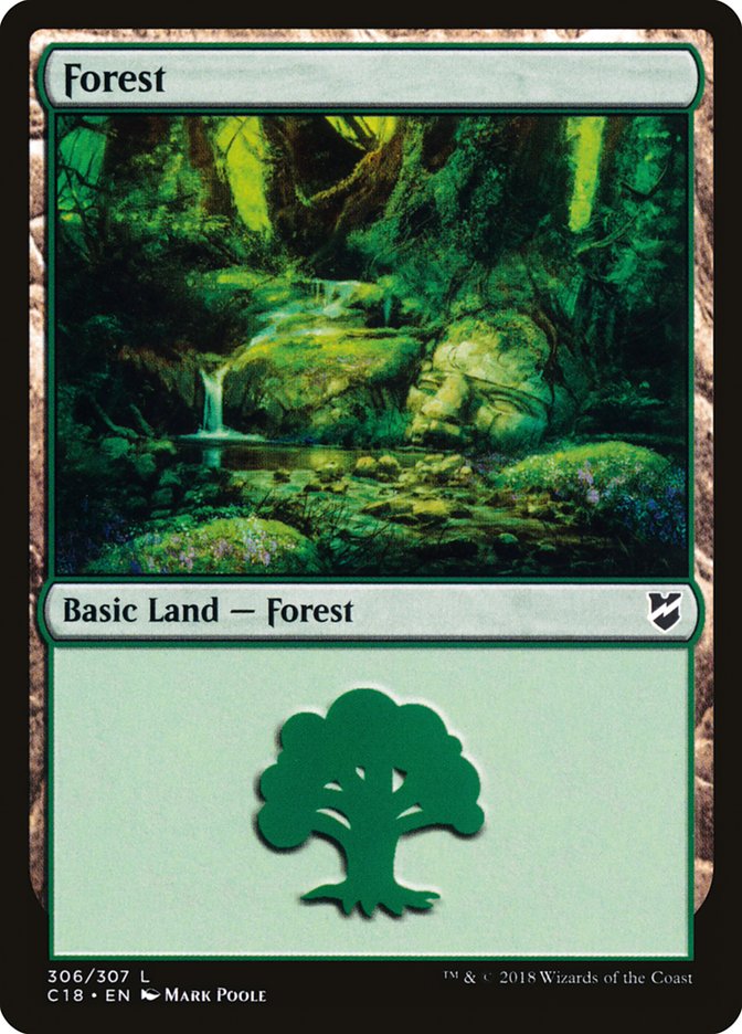 Magic | Forest (306) [Commander 2018] | The Nerd Merchant