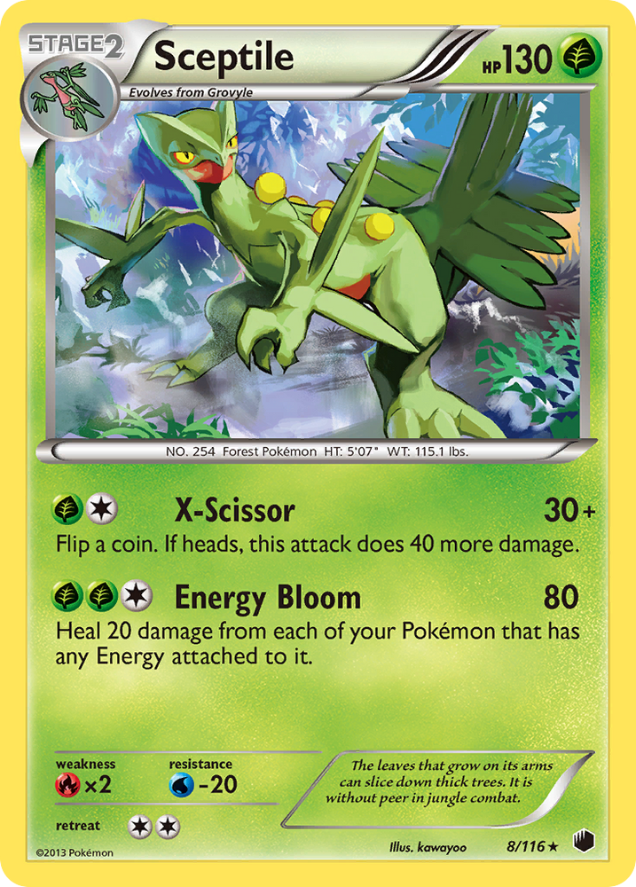 Pokemon | Sceptile (8/116) [Black & White: Plasma Freeze] | The Nerd Merchant