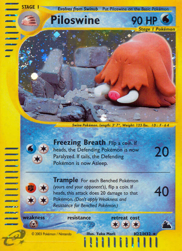 Pokemon | Piloswine (H22/H32) [Skyridge] | The Nerd Merchant