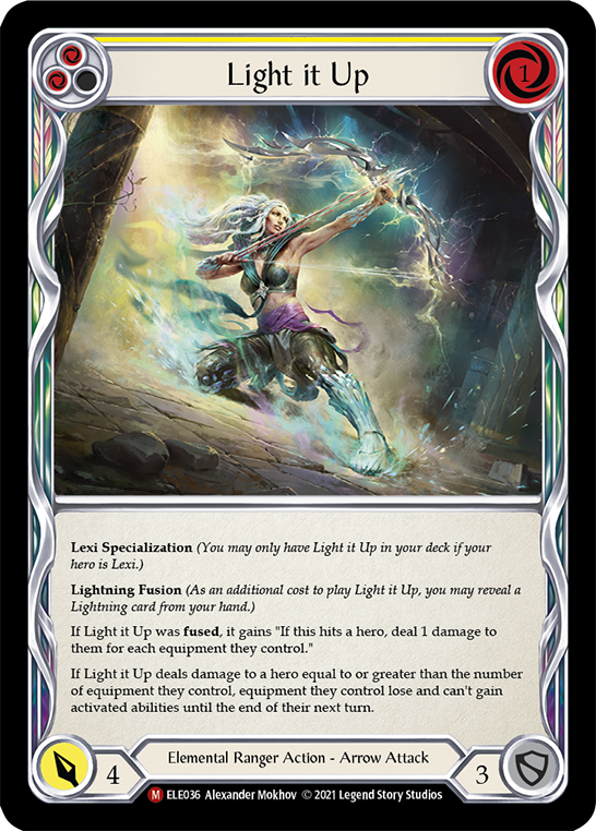 Flesh and Blood TCG | Light it Up [ELE036] (Tales of Aria)  1st Edition Normal | The Nerd Merchant