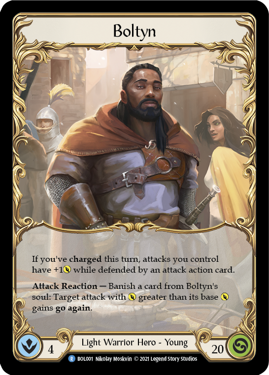 Flesh and Blood TCG | Boltyn [BOL001] (Monarch Boltyn Blitz Deck)  Rainbow Foil | The Nerd Merchant