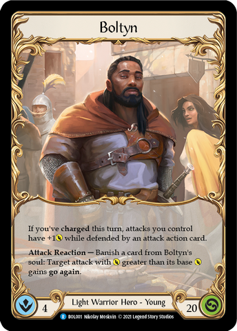 Flesh and Blood TCG | Boltyn [BOL001] (Monarch Boltyn Blitz Deck)  Rainbow Foil | The Nerd Merchant