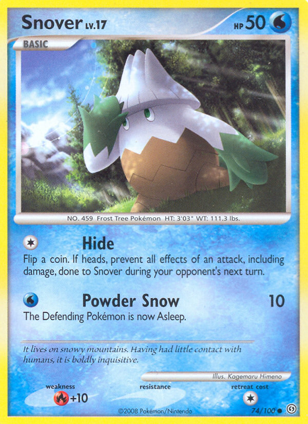 Pokemon | Snover (74/100) [Diamond & Pearl: Stormfront] | The Nerd Merchant