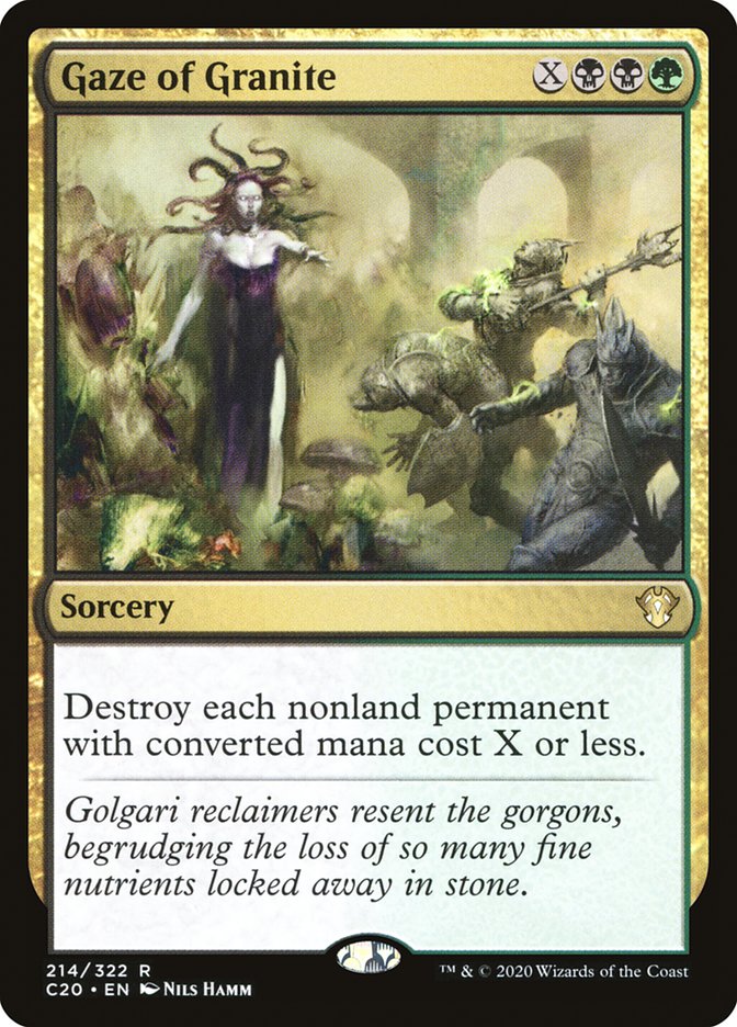 Magic | Gaze of Granite [Commander 2020] | The Nerd Merchant