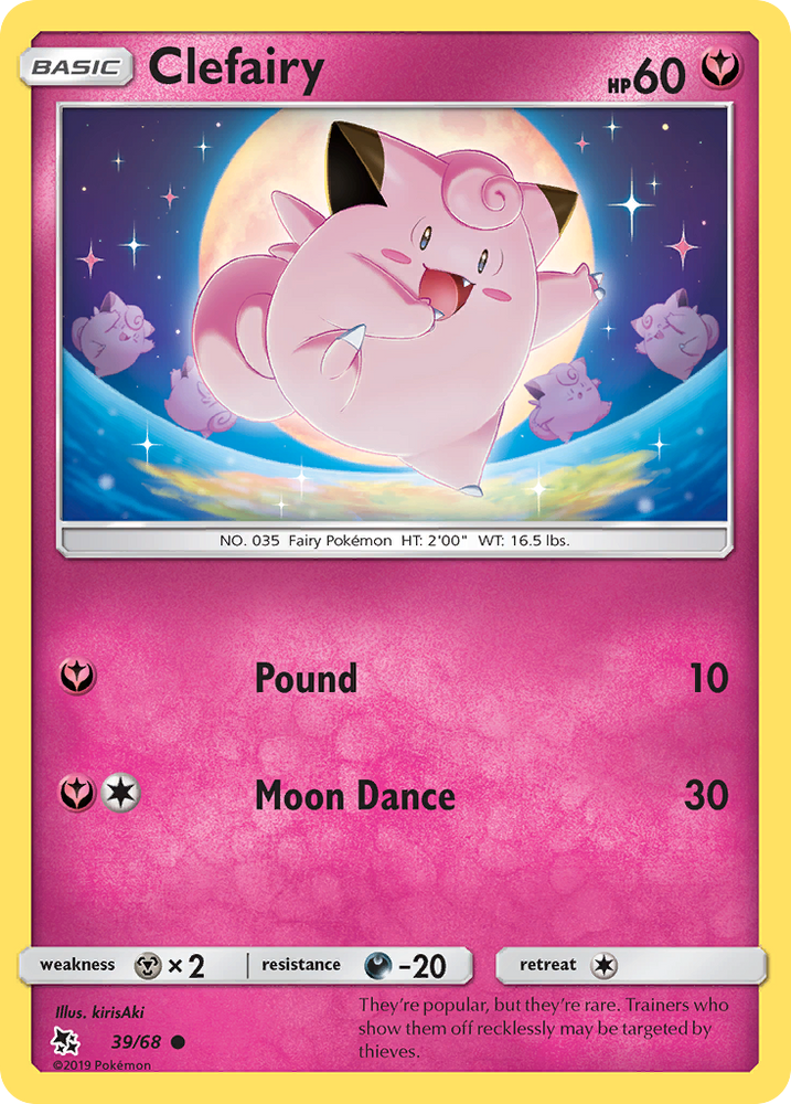 Pokemon | Clefairy (39/68) [Sun & Moon: Hidden Fates] | The Nerd Merchant