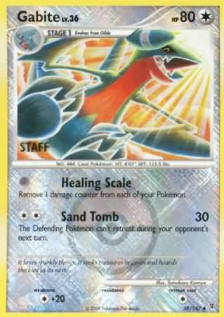 Pokemon | Gabite (59/147) (Championship Promo Staff) [Platinum: Supreme Victors] | The Nerd Merchant