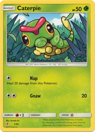 Pokemon | Caterpie (1/30) [Sun & Moon: Trainer Kit - Lycanroc] | The Nerd Merchant