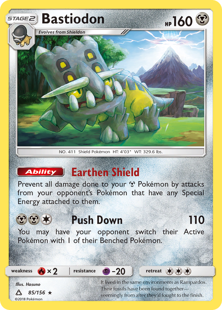 Pokemon | Bastiodon (85/156) [Sun & Moon: Ultra Prism] | The Nerd Merchant
