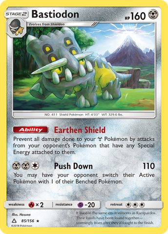 Pokemon | Bastiodon (85/156) [Sun & Moon: Ultra Prism] | The Nerd Merchant