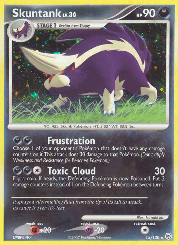 Pokemon | Skuntank (15/130) [Diamond & Pearl: Base Set] | The Nerd Merchant