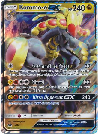 Pokemon | Kommo-o GX (SM71) (Jumbo Card) [Sun & Moon: Black Star Promos] | The Nerd Merchant