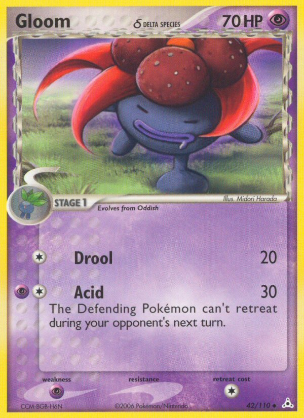 Pokemon | Gloom (42/110) (Delta Species) [EX: Holon Phantoms] | The Nerd Merchant