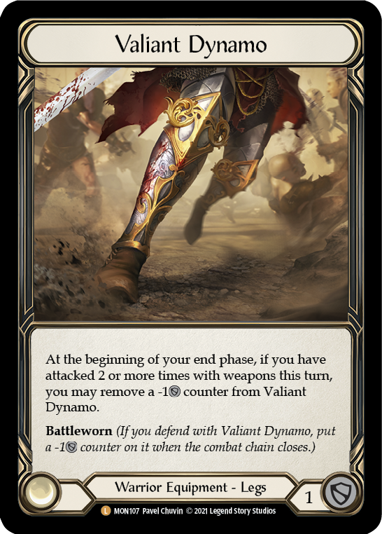 Flesh and Blood TCG | Valiant Dynamo [MON107-CF] (Monarch)  1st Edition Cold Foil | The Nerd Merchant