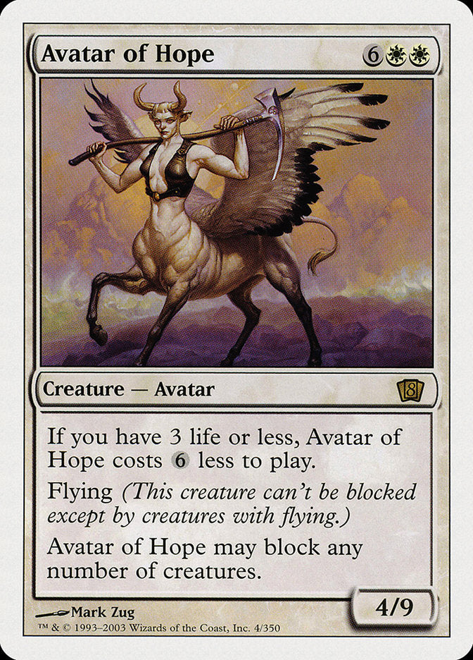 Magic | Avatar of Hope [Eighth Edition] | The Nerd Merchant