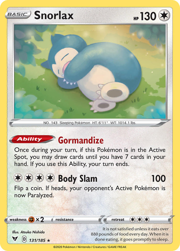 Pokemon | Snorlax (131/185) [Sword & Shield: Vivid Voltage] | The Nerd Merchant