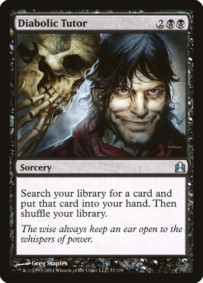 Magic | Diabolic Tutor [Commander 2011] | The Nerd Merchant