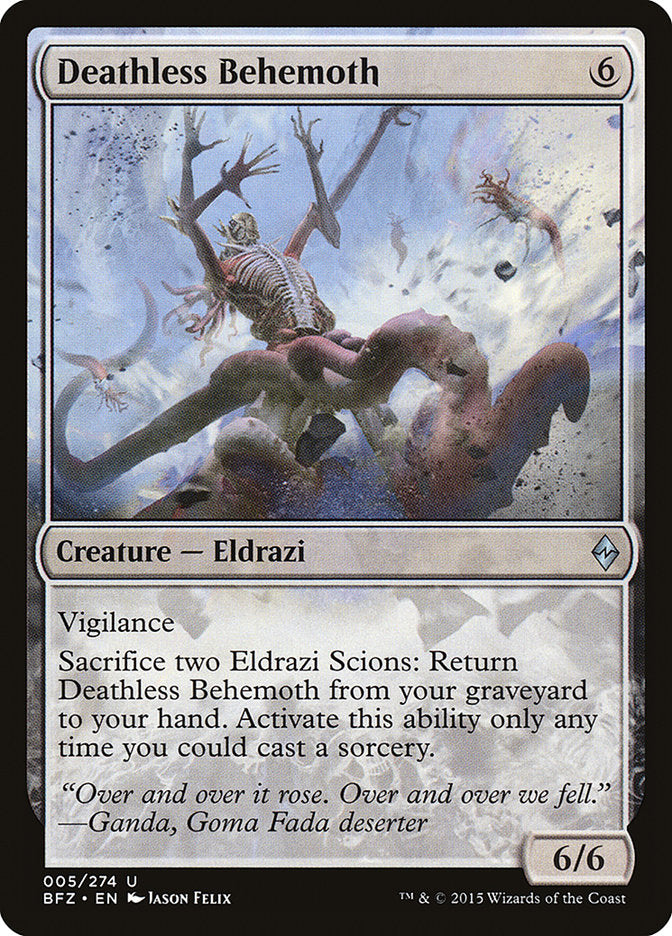 Magic | Deathless Behemoth [Battle for Zendikar] | The Nerd Merchant