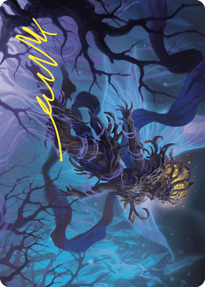 Magic | Sleep-Cursed Faerie Art Card (Gold-Stamped Signature) [Wilds of Eldraine Art Series] | The Nerd Merchant