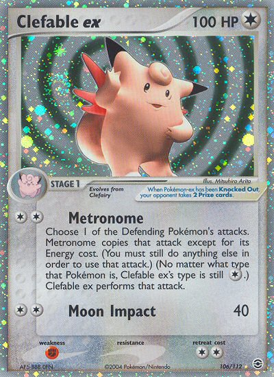 Pokemon | Clefable ex (106/112) [EX: FireRed & LeafGreen] | The Nerd Merchant