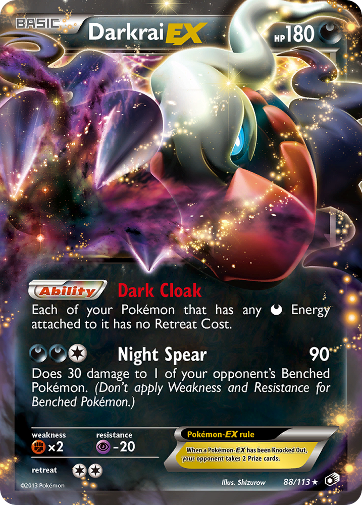 Pokemon | Darkrai EX (88/113) [Black & White: Legendary Treasures] | The Nerd Merchant