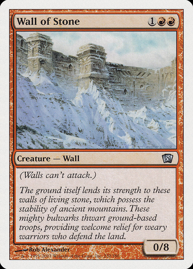 Magic | Wall of Stone [Eighth Edition] | The Nerd Merchant