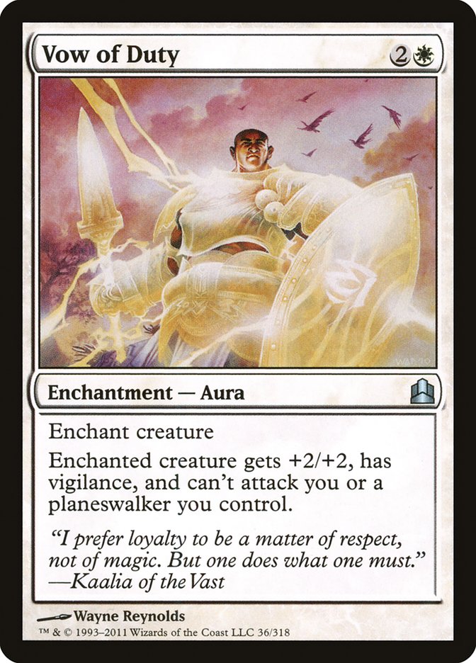 Magic | Vow of Duty [Commander 2011] | The Nerd Merchant