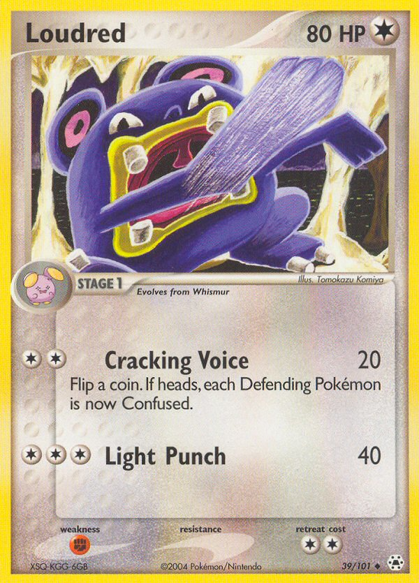Pokemon | Loudred (39/101) [EX: Hidden Legends] | The Nerd Merchant