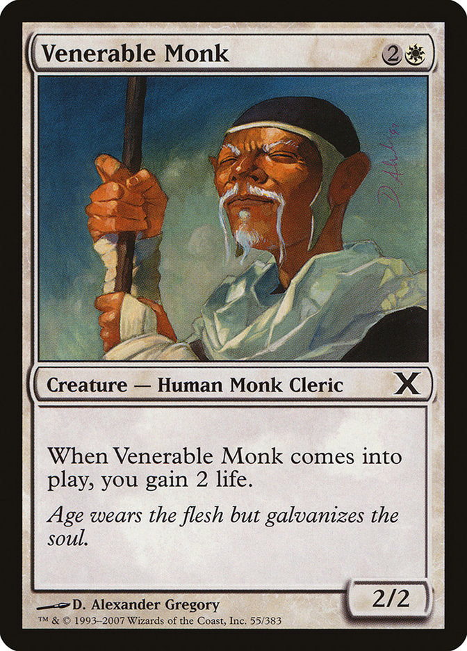 Magic | Venerable Monk [Tenth Edition] | The Nerd Merchant