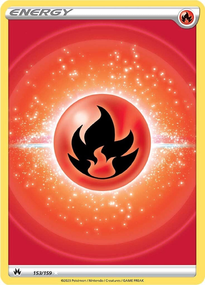 Pokemon | Fire Energy (153/159) (Texture Full Art) [Sword & Shield: Crown Zenith] | The Nerd Merchant