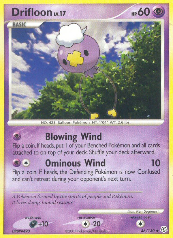 Pokemon | Drifloon (46/130) [Diamond & Pearl: Base Set] | The Nerd Merchant