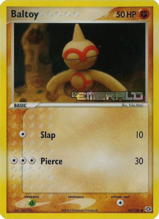 Pokemon | Baltoy (43/106) (Stamped) [EX: Emerald] | The Nerd Merchant