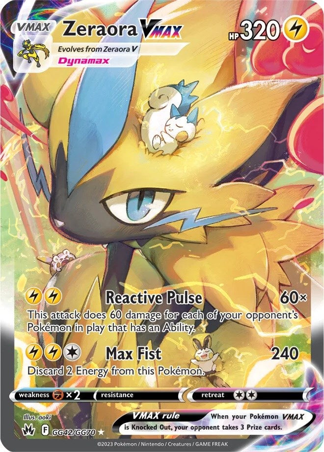Pokemon | Zeraora VMAX (GG42/GG70) [Sword & Shield: Crown Zenith] | The Nerd Merchant