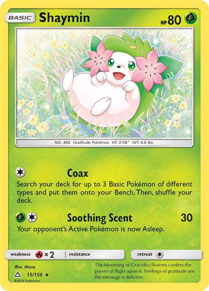 Pokemon | Shaymin (15/156) [Sun & Moon: Ultra Prism] | The Nerd Merchant