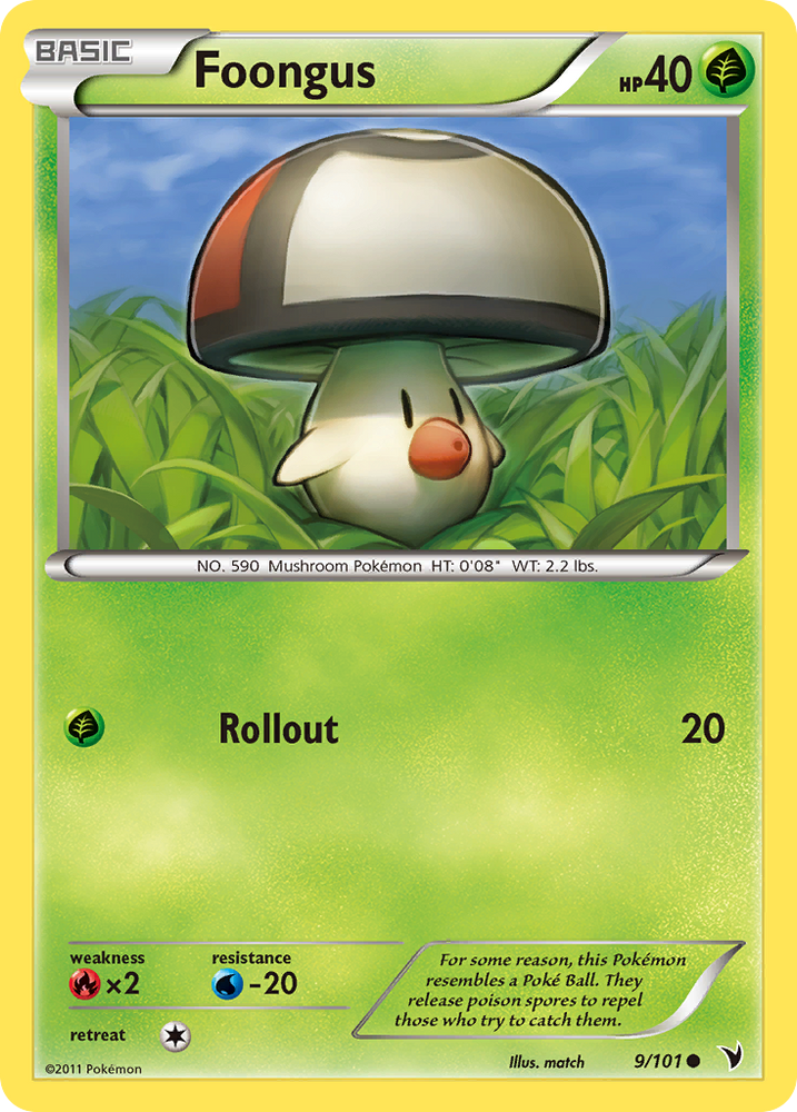 Pokemon | Foongus (9/101) [Black & White: Noble Victories] | The Nerd Merchant