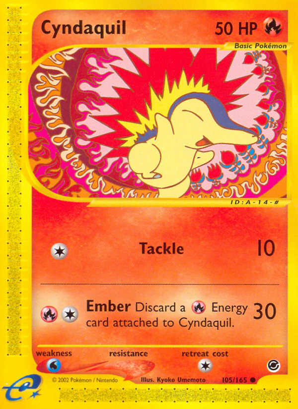 Pokemon | Cyndaquil (105/165) [Expedition: Base Set] | The Nerd Merchant